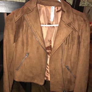 Brown Fringe Jacket